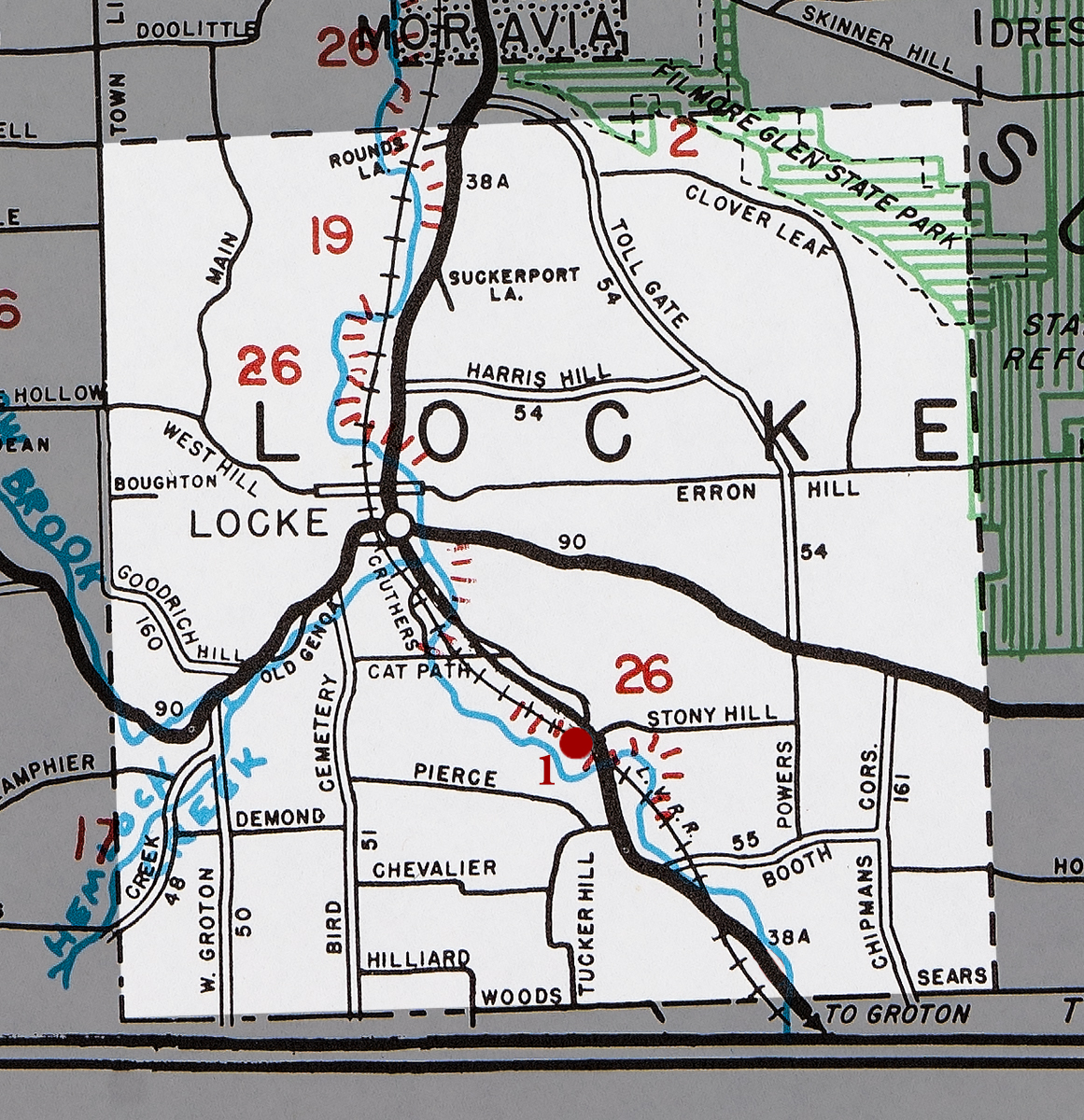 Town of Locke Map